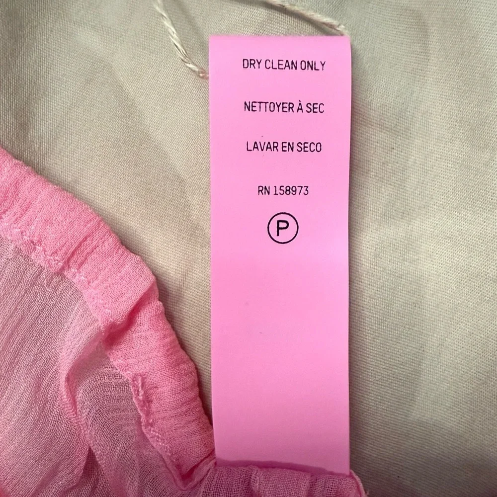 NWT Skims Women’s Hot Pink Crinkle Silk Swim Cover Up Pants - Size XL